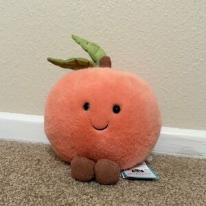 Authentic, NWT, Jellycat Amusables Peach
